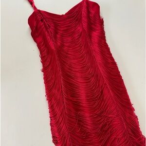 Red Guess party dress